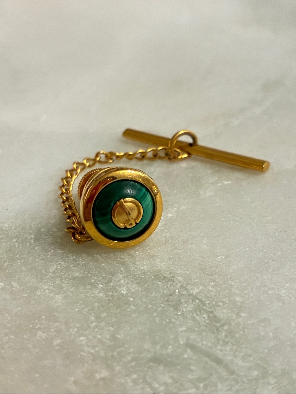 Dunhill Tie Tack With Chain